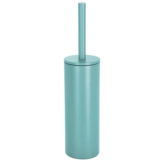 brosse wc avec support acier akira bleu aqua - msv spirella ld