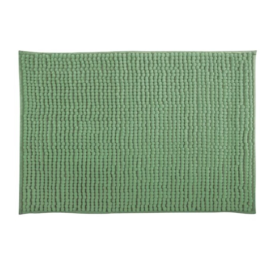tapis de bain chenille 40 x 60 cm vert basil - msv spirella ld