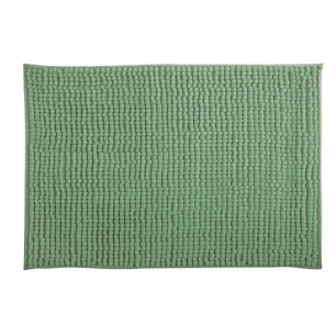tapis de bain chenille 40 x 60 cm vert basil - msv spirella ld