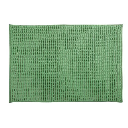 tapis de bain chenille 50 x 80 cm vert basil - msv spirella ld