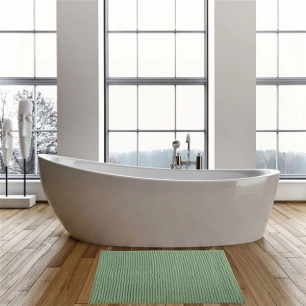 tapis de bain chenille 40 x 60 cm safran - msv spirella ld