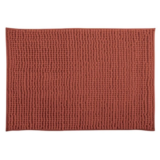 tapis de bain chenille 40 x 60 cm terracotta - msv spirella ld