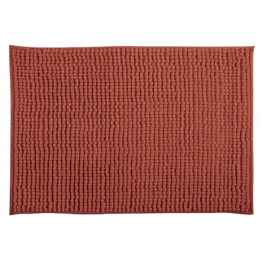 tapis de bain chenille 50 x 80 cm terracotta - msv spirella ld