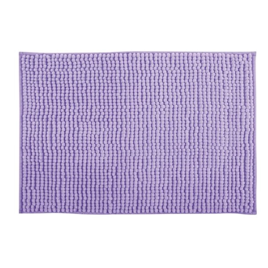 tapis de bain chenille 40 x 60 cm lavande - msv spirella ld