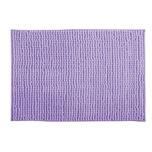 tapis de bain chenille 50 x 80 cm lavande - msv spirella ld