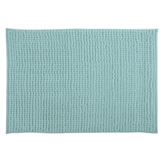 tapis de bain chenille 40 x 60 cm bleu aqua - msv spirella ld