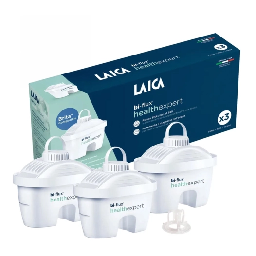 Filtres Bi-Flux Magnésium Filtration bi-flux, magnésium ajouté, réduction PFAS, compatible Brita - LAICA