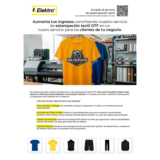 Brochure DTF Espagnol Guide complet impression DTF - EDM