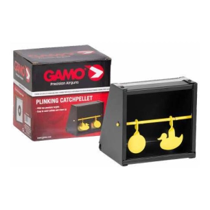 cible récupérateur de plombs métallique avec 2 pendules, 15 x 12,5 x 14 cm