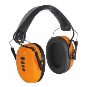 protège-oreilles électronique orange