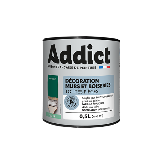 Peinture Acrylique satin 0.5 litre amazone - ADDICT