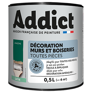 Peinture Acrylique satin 0.5 litre amazone - ADDICT
