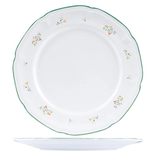 bouquet assiette plate d26,9cm - cosy et trendy billiet
