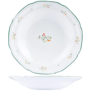 bouquet assiette creuse d22,2cm - cosy et trendy billiet