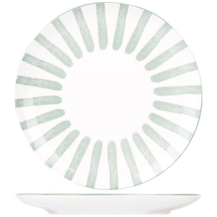 cabana assiette plate d26,7cm vert - cosy et trendy billiet