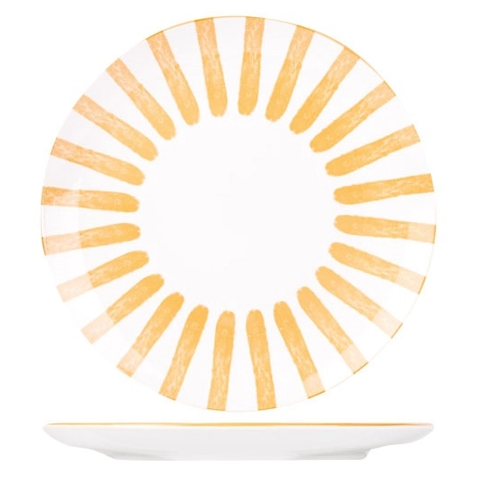 cabana assiette plate d26,7cm orange - cosy et trendy billiet