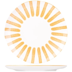 cabana assiette plate d26,7cm orange - cosy et trendy billiet