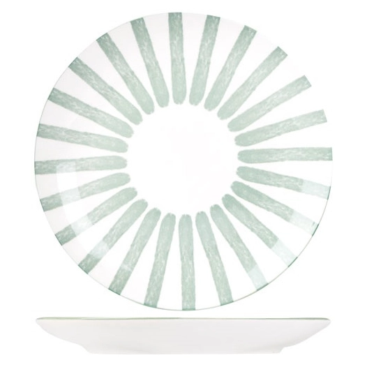 cabana assiette dessert d20,5cm vert - cosy et trendy billiet