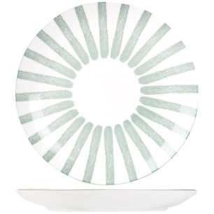 cabana assiette dessert d20,5cm vert - cosy et trendy billiet