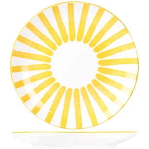 cabana assiette dessert d20,5cm jaune - cosy et trendy billiet