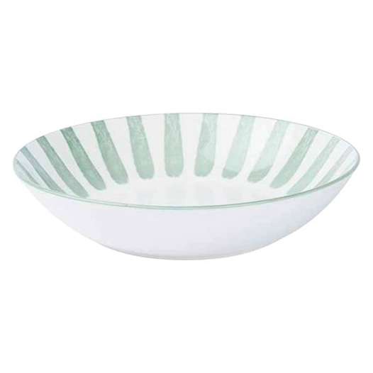 cabana assiette creuse d20cm vert - cosy et trendy billiet