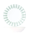 cabana assiette creuse d20cm vert - cosy et trendy billiet