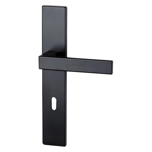 poignã©e de porte loft noir mat perã§age clã© - asg france