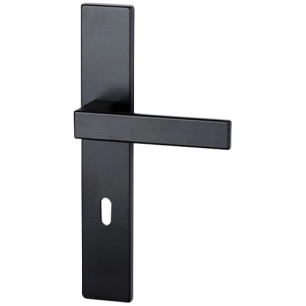 poignã©e de porte loft noir mat perã§age clã© - asg france