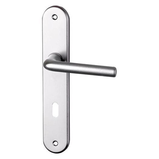 poignã©e de porte tignes alu argent perã§age clã© - asg france