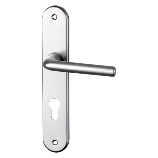 poignã©e de porte tignes alu argent perã§age cylindre - asg france