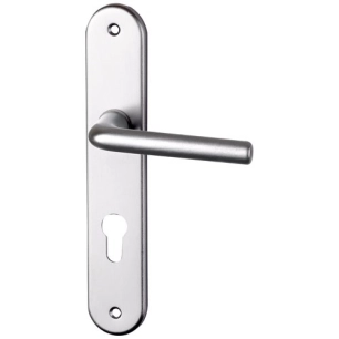 poignã©e de porte tignes alu argent perã§age cylindre - asg france