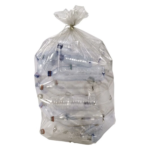sac poubelle transparent ã  lien traditionnel 100 l x 25 - sphere distribution