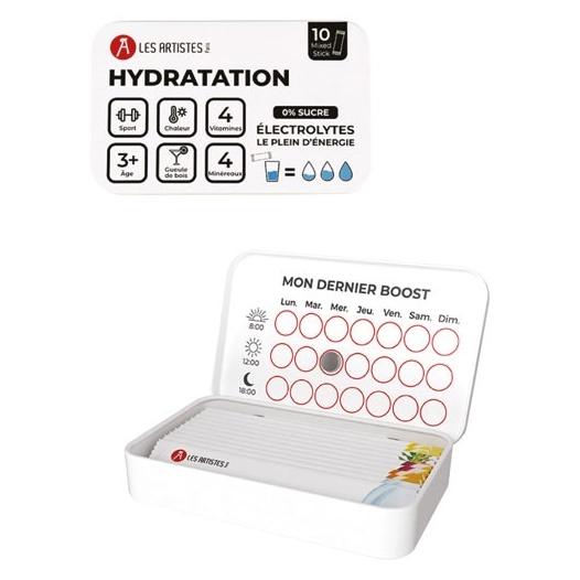 hydratation electrolyte - pack nomade / travel pack 10 mixed flavors - les artistes maxili