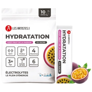 hydratation electrolyte fruite de la passion / passion fruit - pack 10 - les artistes maxili