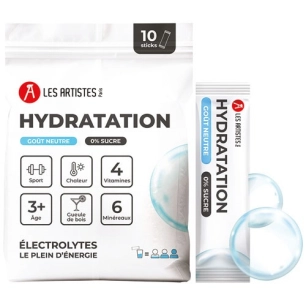 hydratation electrolyte neutre / flavor neutral - pack 10 - les artistes maxili