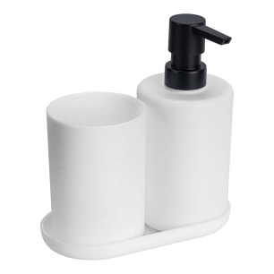 ensemble de salle de bain, fano, blanc, 3 pièces