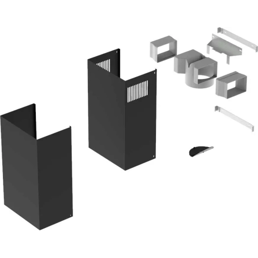 cheminee noire p/ evac/recycl.500-990mm - roblin