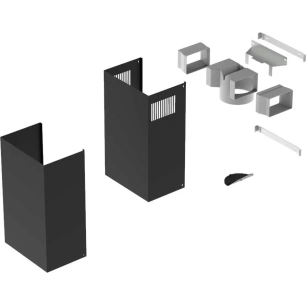 cheminee noire p/ evac/recycl.500-990mm - roblin