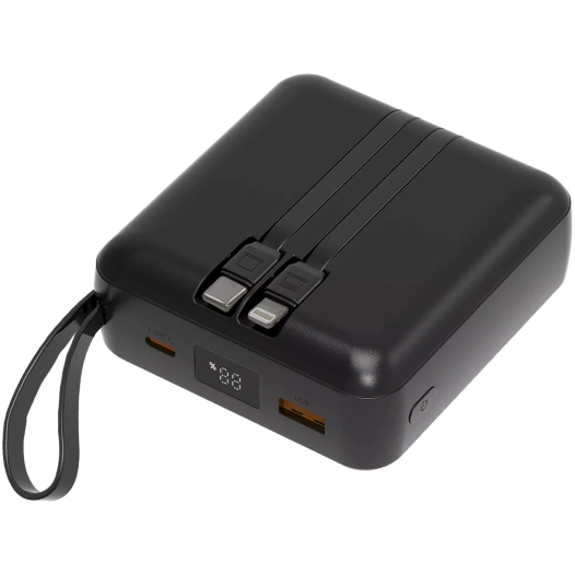 powerbank 10000mah + cables usc-a/c lith - akashi