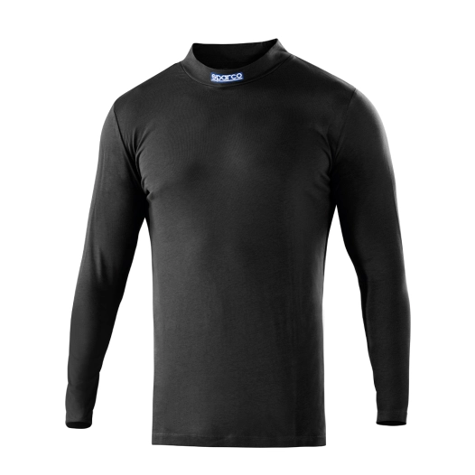 t-shirt à manches longues et col perkins, noir, b-rookie, taille xxl