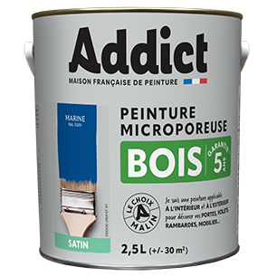 Peinture Bois 2.5 litres marine - ADDICT