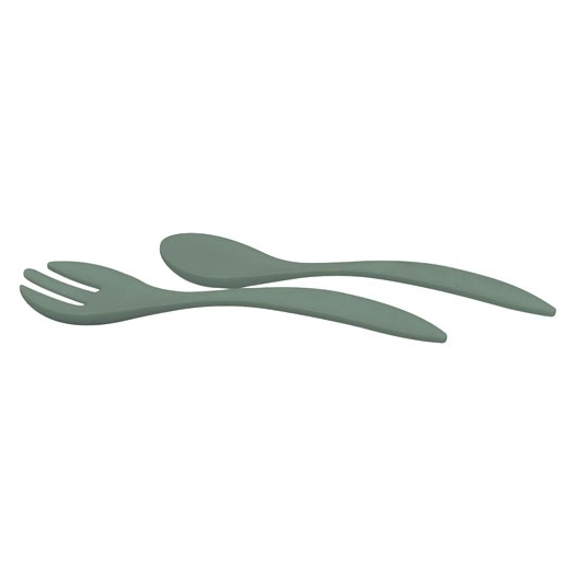 couverts a salade en rpet iceberg green 30cm - livwise point virgule
