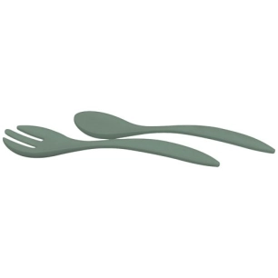 couverts a salade en rpet iceberg green 30cm - livwise point virgule