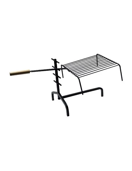 Support de crémaillère avec grille 42 x 39 x 36 pour cheminée - PVM