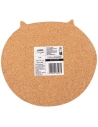 chat dessous de plat liege 16.5x15x1 cm - livwise point virgule