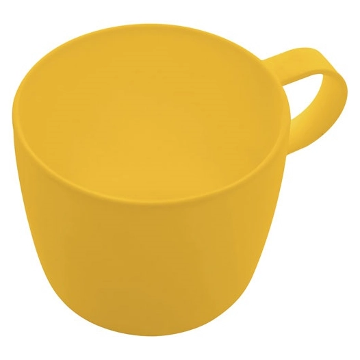 tasse a poignee en rpet mimosa yellow 450ml - livwise point virgule