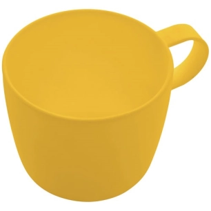 tasse a poignee en rpet mimosa yellow 450ml - livwise point virgule