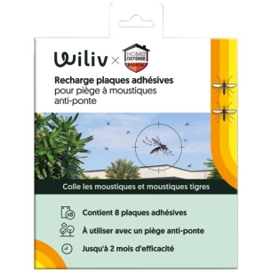 recharge plaque adhã©sive pour piã¨ge wiliv mini x 8 - evergreen garden fertiligene