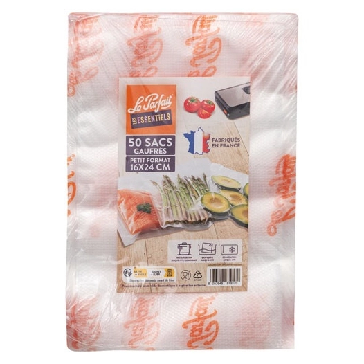 lot 50 sacs conservation sous-vide gaufrã©s 16x24? le parfait - berlin packaging france