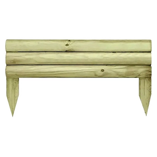 bordure a planter minitraverse bois naturel h.30 x l.55 cm - wsab logistique